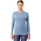 Mandala Crew Neck Wool Mix Damen Longsleeve ( Hellblau L Größe,)