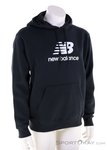 New Balance Sport Essentials Fleece Logo Herren Sweater-Schwarz-M
