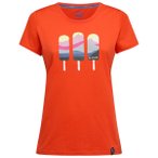 La Sportiva - Women's Icy Mountains T-Shirt - T-Shirt Gr S rot