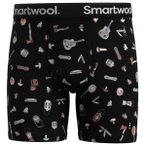 Smartwool - Merino Print Boxer Brief Boxed - Merinounterwäsche Gr M schwarz