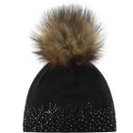 EISBÄR Damen Mütze Nalin Lux Crystal MÜ, Größe ONE SIZE in Schwarz