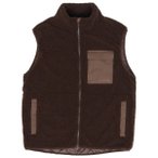 Mazine - Padded Sherpa Vest - Fleeceweste Gr L braun
