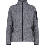 CMP Strick Fleece  Damen  Fleecejacke grau Größe S Trekking  Atmungsaktiv