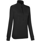 LaMunt NORA LONG SLEEVE ZIP TEE Damen ( Schwarz 40 Größe,)