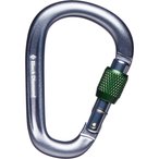 Black Diamond Pearlock Screwgate Karabiner  Karabiner grau Größe One Size Alpi