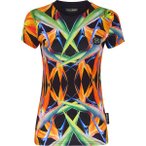 PLEIN SPORT Rundhals-T-Shirt, Größe XS in Schwarz