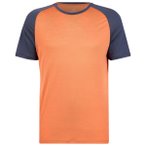 Heber Peak - MerinoCool165 EvergreenHe. T-Shirt - Merinoshirt Gr S orange
