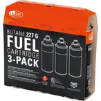 GSI Butane 227G 3er Pack Kartusche  Gaskartuschen & Brennstoffe schwarz Größe 