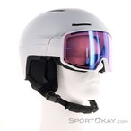 Salomon Driver Pro Sigma Photo MIPS Skihelm mit Visier-Weiss-M