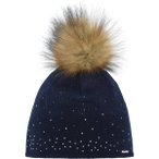 EISBÄR Damen Mütze Tiana Lux Crystal, Größe ONE SIZE in Blau