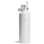 Hydro Flask - Standard Flex Straw Cap - Isolierflasche Gr 621 ml weiß/grau