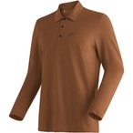 Maier Sports Pique Polo  Herren  Longsleeves rustic amber Größe M Trekking Atm