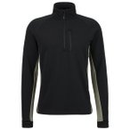 Stoic - MerinoWaffleFleece320 NorrdalSt. Half Zip - Merinopullover Gr S schwarz