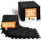 NEOLYMP Bodenschutzmatte Fitness aus Kautschuk - Puzzlematte, Größe 31,5 x 31,