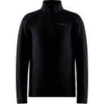 CRAFT Kinder Rollkragenpullover CORE Gain midlayer Jr, Größe 146/2 in Schwarz
