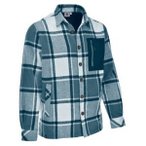 MAUL Herren Hemd Villingen Flanell Hemdjacke, Größe 56 in Blau
