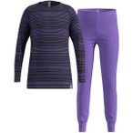 ODLO Kinder Unterwäschenset Set long ACTIVE WARM ECO SET, Größe 152 in Blau