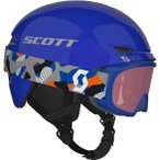 Scott Kinder Combo Junior Witty Brille + Keeper 2 Skihelm ( Blau M Größe,)