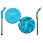 Klean Kanteen Cup Straw Lid 2er Pack Kinder  Trinkflaschen Zubehör blau Größe