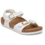 Birkenstock - Kid's Rio Plain Flowers AS - Sandalen 39 - Narrow braun