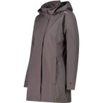 CMP Damen Regenjacke WOMAN JACKET SNAPS HOOD, Größe 40 in Grau
