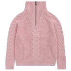 Bergans - Women's Milde Knitted Wool Half Zip - Merinopullover Gr XS rosa