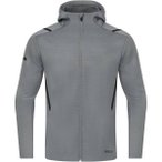 JAKO Herren Freizeitjacke Challenge mit Kapuze, Größe L in Grau