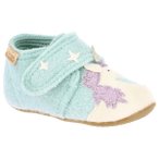 Living Kitzbühel - Baby's Klettschuh Einhorn & Stern - Hüttenschuhe 18 grau