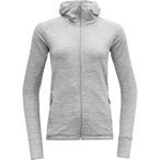 DEVOLD Damen Unterjacke NIBBA WOMAN JACKET W/HOOD, Größe XS in Grau