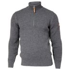 Ivanhoe of Sweden - Moritz Half Zip - Wollpullover Gr S grau