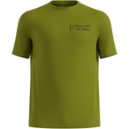 Odlo Essential Print Crew  Herren  Laufshirts oliv Größe S Trailrunning | Lauf