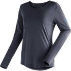 MAIER SPORTS Damen Shirt Horda L/S 1/1 Arm, Größe 48 in Blau