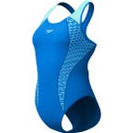 Speedo Placement Laneback Damen Badeanzug ( Türkis 34 Größe,)