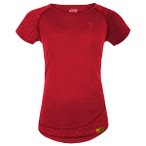 Grüezi Bag - Women's Deanna Boulder - Merinoshirt Gr XS rot
