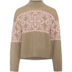 Kari Traa Disa Knit  Damen  Pullover beige Größe S Lifestyle  Atmungsaktiv Mer