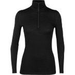 ICEBREAKER Merino Damen Longleeve 200 Oasis LS Half Zip, Größe L in Schwarz
