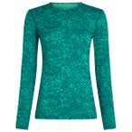 Icebreaker - Women's Merino 200 Oasis L/S Crewe Moss Bloom Aop - Merinounterwäs