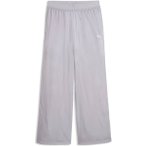 PUMA Damen Sporthose SPORT Relaxed Woven Pants op, Größe M in Silber