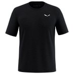 Salewa - Eagle Minilogo Alpine Merino T-Shirt - Merinoshirt Gr 46 schwarz