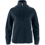 Fjällräven Övik Lite Half Zip  Damen  Pullover blau Größe S Lifestyle  Haut