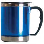 Basic Nature - Edelstahl Thermobecher Mug - Becher Gr 0,42 l blau