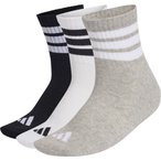 adidas 3 Stripes Mid 3er Pack   Freizeitsocken mehrfarbig Größe 46  Lifestyle 