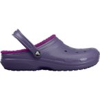 Crocs Kinder Classic Lined Clog Sandale (Größe 33 , lila)