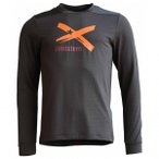 Zimtstern - Crewz Shirt L/S - Fleecepullover Gr S grau/schwarz