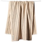 Bongusta - Naram Bath Towels - Badehandtuch Gr 70 x 140 cm beige/blau