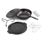 GSI Guidecast 10 Inch Kochgeschirr Set  Camping Kochgeschirr schwarz Größe ONE