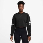 NIKE Damen Sweatshirt W NP DF FLC CREW TT GRX, Größe XL in Schwarz