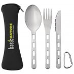 Origin Outdoors - Besteckset Biwak 'Backcountry' grau