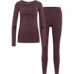 ODLO Damen Funktionswäsche-Set Fundamentals Performance Warm, Größe M in Rot