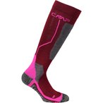 CMP Ski Wool  Kinder  Skisocken rot Größe 34  Freeride | Skifahren  Widerstand